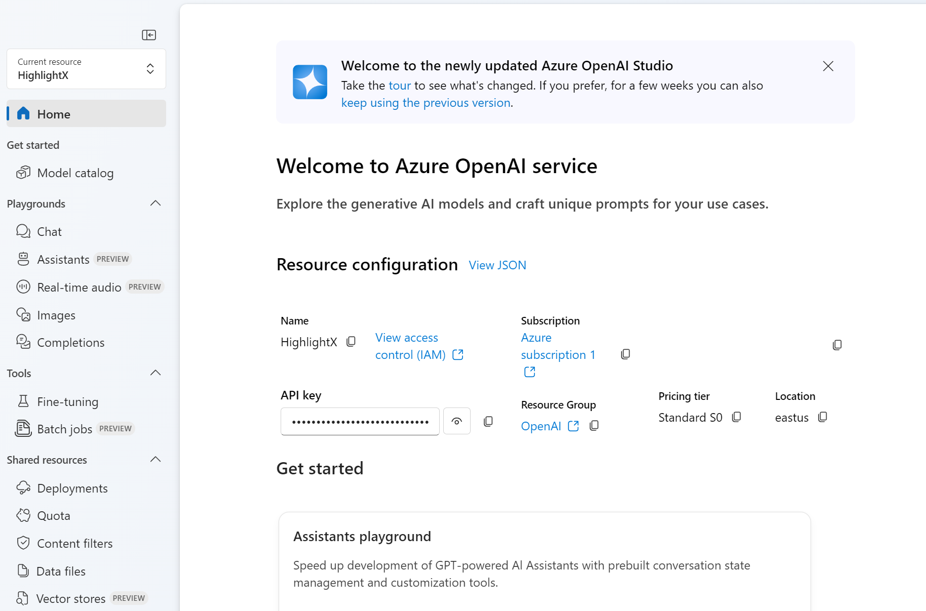 Azure Openai Welcome