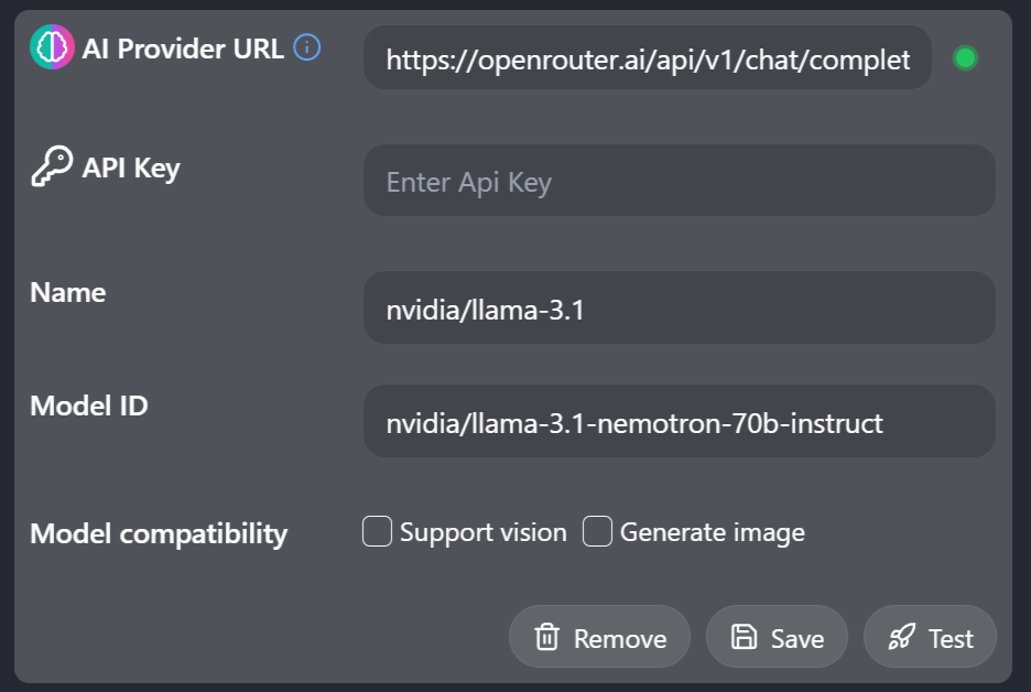 Open Router Model Info